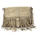 Sac port� �paule - oh my bag - paraiso - cuir nubuck / daim italien - beige - dimensions 28x23x4 cm