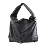 Sac � main en cuir vintage - oh my bag - miss bardot - noir - epaule - cuir grain� - l 37 x h 34 x p ...