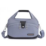 Sac � main femme bandouli�re en oxford imperm�able sacoche voyage fashion multifonctionnel - bleu gris ...