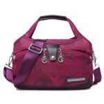 Sac � main femme bandouli�re en oxford imperm�able sacoche voyage fashion multifonctionnel - rouge camouflage ...