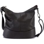 Sac � main femme en cuir - oh my bag - mod�le beaubourg - bandouli�re - fermeture �clair - marron fonc� ...