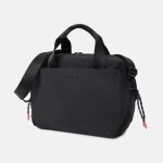 Sac � main - hedgren - tomoko - noir - tissu hydrofuge - bandouli�re r�glable - �coresponsable