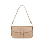 Sac � main - hexagona - ref 63539 - dor� - cuir - port� �paule