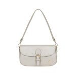 Sac � main hexagona - argent - 26 * 14 * 5 cm - cuir - femme