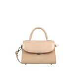 Sac a main lancaster suave even ref 57400 beige fonce 21 * 14 * 7 cm