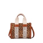 Sac � main - mac alyster - ref 66307 - l�opard - 28x23x7 cm - femme