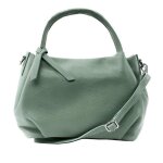 Sac � main - oh my bag - bubble - cuir de vachette - vert deau - bandouli�re r�glable