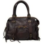 Sac � main - oh my bag - miss storm - cuir italien - chocolat - 37x29x16 cm