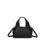 Sac � main en simili fronc� sur les c�t�s. mod�le avec anse rigide et une longue amovible. dot� dune ...