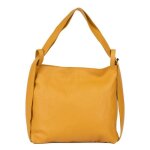 Sac � main soho - oh my bag - femme - cuir grain� - jaune - moutarde