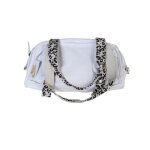 Sac a main - nike - vintage - tissu léger - compartiment zippé - motifs léopard Sac a main - nike - vintage - tissu léger - compartiment zippé - motifs léopard