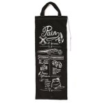 Sac  pain bistrot noir / rouge