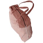 Sac de plage en coton 48x40 cm lili d�co marron terre cuite