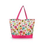Sac de plage - media wave store - modle onshore flofresh - motif floral - couleur rose - dimensions ...