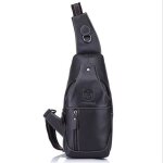 Sac de poitrine homme charminer sac rtro en bandoulire en cuir vntage daffaire poche pour voyage randonne ...