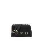 Sac port� �paule - guess jeans - eco ali - noir - 100% polyur�thane - aimant�e