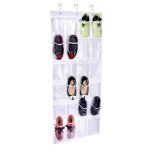 Sac de rangement porte  suspendre range chaussures avec 24 poches multifonctionnel tagre organisateur ...