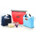 Sac � repas isotherme - foxnovo - bleu fonc� - nylon souple - isolation thermique - pratique