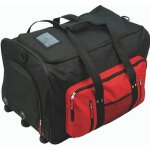 Portwest sac � roulettes 100l noir - poign�e t�lescopique compartiments zipp�s robuste