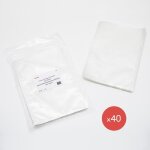 Sacs sous vide - h. koenig - ssv24 - lot de 40 - 28x40 cm - blanc