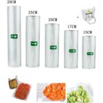 Sacs sous vide pack de 5 rouleaux sac sous vide alimentaire pour appareil sous vide �conomiseur de nourriture ...