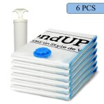 Sac sous vide vetement6 pcs petit sac vetement vous vide de voyagesac rangement sous vide manuel housse ...