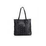 Sac cabas le temps des cerises cosmos 2 noir - cuir - femme - pression