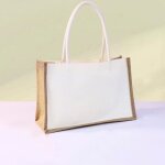 Sac en toile de jute - ystp - 13 x 32 x 21 cm - multicolore - mat�riel de teinture inclus