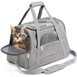 Sac  dos pour animaux - non spcifi - 43x25x28cm - tissu oxford - gris - pour chiens et chats
