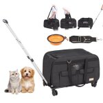 Sac de transport animaux de compagnie - vevor - 158 kg sac � roulettes chat chien