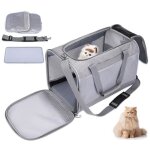 Sac de transport pour chat chien animal avec bandoulière réglable caisse de transport respirant et pliable ... Sac de transport pour chat chien animal avec bandoulière réglable caisse de transport respirant et pliable ...