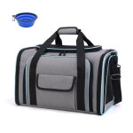 Sac de transport chat chien extensible pliable portable en oxford respirant avec matelas en peluche amovible ...