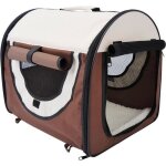 Sac de transport - pawhut - pour chien chat pliable adapt�e voiture grand confort respirant - tissu - ...
