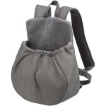 Sac de transport ventral - trixie - molly - gris - polyester - 25x38x17 cm