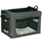 Sac de transport pour animaux - pawhut - pliable caisse transport chat poign�e maille - tissu - 60x42x42cm ...
