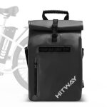 Sac de v�lo hitway 29l �tanche pour roue arri�re - noir