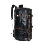 Sac de voyage homme - leoclotho - 3 voies durable - plusieurs poches - weekender duffle en pu cuir noir ... Sac de voyage homme - leoclotho - 3 voies durable - plusieurs poches - weekender duffle en pu cuir noir ...