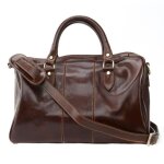 Sac de voyage en cuir oh my bag - mod�le angkor - marron moyen - pour femme
