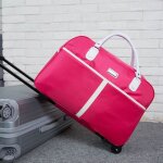 Sac de voyage - vitata - valise souple à roulettes - grande capacité - rose Sac de voyage - vitata - valise souple à roulettes - grande capacité - rose