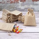Sachets en jute sacs cadeau avec cordon 24 pcs petit toile de jute pochettes pour dragees mariage noël ... Sachets en jute sacs cadeau avec cordon 24 pcs petit toile de jute pochettes pour dragees mariage noël ...