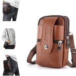 Sacoche banane hommesacoche homme bandouliere en cuir vritableportable pochette telephone multi - usages ...