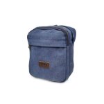 Sacoche bandoulire pour homme avec poigne - sacoche homme plusieurs poches - bleu