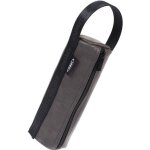 Sacoche boules ptanque trousse cuir ronde grise - pour diametre 65 a 76 - obut