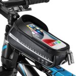 Sacoche de cadre v�lo imperm�able bandes r�fl�chissantes pare - soleil tpu sacoche smartphone max. 68 ...
