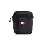 Sacoche - tommy jeans - homme - cuir pu - logo patch - zippe