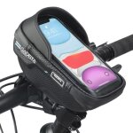 Sacoche guidon v�lo - gadista - �tanche - universel - pour smartphone jusqu� 65 pouces - noir