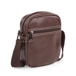 Lois sacoche bandouli�re homme 40214 marron - 16x20x6 cm fermeture zipp�e