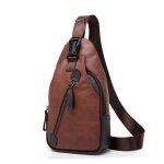 Sacoche homme - leoclotho - bandoulière en pu cuir - imperméable et durable Sacoche homme - leoclotho - bandoulière en pu cuir - imperméable et durable