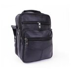 Sacoche homme mtowsuc noir bandoulire rglable intrieur doubl