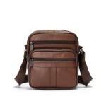 Sacoche hommes cuir - mobigarlan - wx331a2 - sacoche bandouliere vintage - marron - bandoulire cartable ...